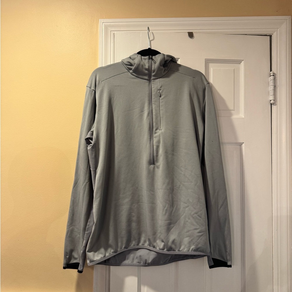 Lululemon Gray Running Quarter-Zip Pullover